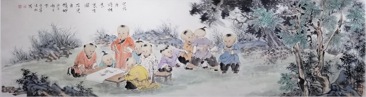 孩童七賢圖