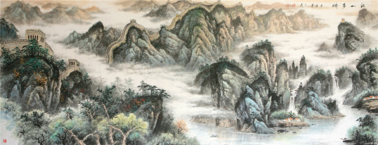 北京燕山《江山多娇》320X125cm