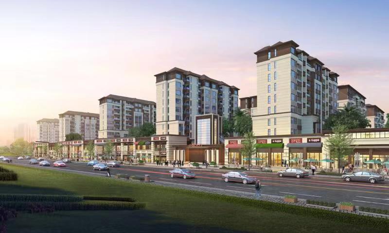 交建·凤凰台在彭水新城打造高端城市综合体,在小区东面,东北面一街之